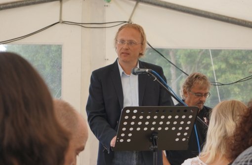 Martin Kölbel hat einen Vortrag zu Thaddäus Troll als Wahlkämpfer gehalten. Foto: Fritzsche