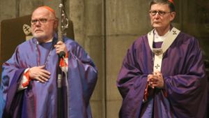 Zwist unter Kardinälen: Der Münchener Erzbischof Reinhard Marx (links) und sein Kölner Amtsbruder Rainer Maria Woelki. Foto: dpa
