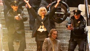 Lady Gaga und Joaquin Phoenix während der Dreharbeiten zu Joker 2. Foto: imago/Cover-Images