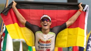 2014 feierte Sebastian Kienle seinen größter Triumph auf Hawaii – der Eisenmann aus Mühlacker siegte. Foto: dpa/Bruce Omori