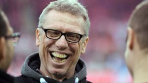 Peter Stöger ist als Trainer des 1. FC Köln auch als lustiger Geselle bekannt. Foto: dpa
