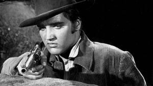 Waffennarr Elvis Presley, hier in dem Film Flammender Stern. Foto: imago/United Archives International
