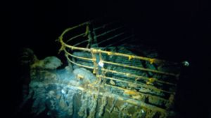 Das Wrack der „Titanic“, in dessen Umfeld nach dem vermissten Tauchboot gesucht wird. Foto: AFP