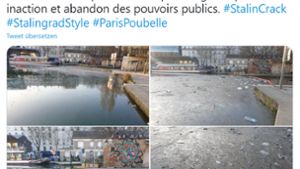 Auf Twitter werden die dreckigen Seiten von Paris gezeigt. Viele Menschen beklagen, dass die Bürgermeisterin Anne Hidalgo zu wenig tut, um die Stadt sauberzuhalten. Foto: Screenshot/Twitter