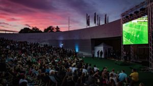 Am Mercedes-Benz-Museum können auch in diesem Jahr bis zu 1000 Zuschauer kostenfrei die deutschen WM-Partien verfolgen. Foto: 7aktuell.de/Friedrichs