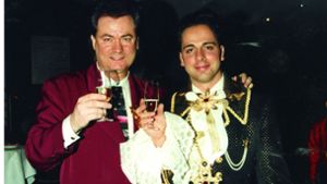 Da war ihre Welt noch in Ordnung: Harald Glööckler und Dieter Schroth in den 90ern in Stuttgart. Foto: Kraufmann