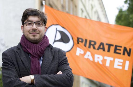 Christopher Lauer, damals Pirat, heute bei den Grünen. Foto: dpa/Sebastian Kahnert