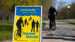 Umstrittene Kampagne: „Rad nimmt Rücksicht“ Foto: Lichtgut//Leif Piechowski