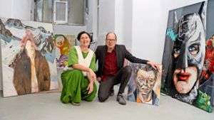 Am Freitag geht es los: Marko und Katrin Schacher in ihren neuen Galerieräumen in der Blumenstraße in Stuttgart. Foto: Eibner-Pressefoto/Wolfgang Frank