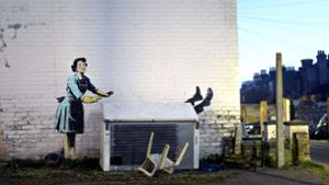 Das neue Werk tauchte in Margate auf. Foto: dpa/Banksy