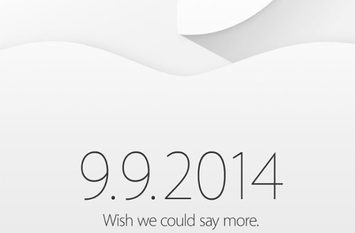 Mit dieser geheimnisvollen Einladung kündigt Apple den Keynote am 9. September an. Foto: SIR/Screenshot