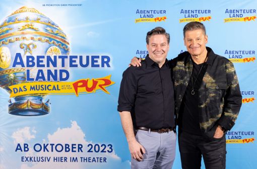 Martin Flohr (links) mit Pur-Sänger Hartmut Engler Foto: On Stage/Patric Fouad