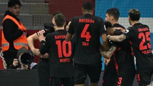 Leverkusen gewinnt erneut – und bleibt auf Meisterkurs. Foto: dpa/Federico Gambarini