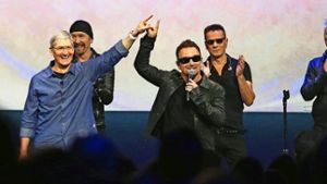 U2 sorgt unter iTunes-Nutzern für Unmut Foto: EPA