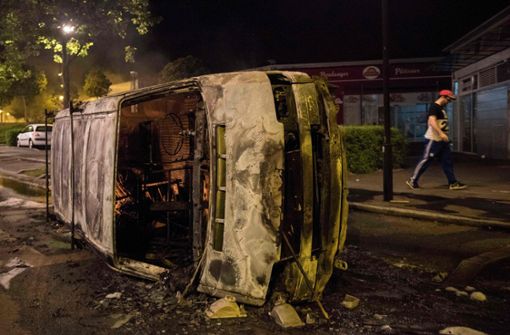 Die tödlichen Polizeischüsse haben in Nantes heftige Krawalle ausgelöst. Foto: AFP