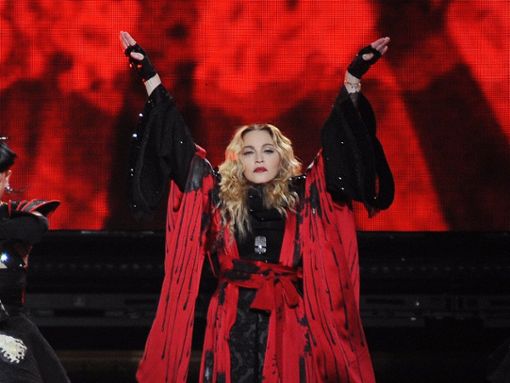 Madonna auf der Bühne. Foto: yakub88/Shutterstock