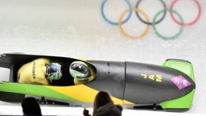 Bei den Winterspielen von 2014 in Sotschi raste auch schon ein jamaikanischer Bob durch den Eiskanal. Foto: imago/Kyodo New