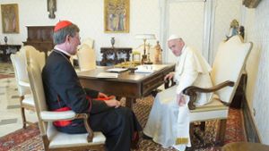 Hat er den Papst umgestimmt? Kölns Kardinal Rainer Maria Woelki am 18. Mai in überraschender Spezial-Audienz bei Franziskus. Foto:  
