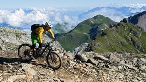 Dem Bike-Himmel ganz nah im „Bike Kingdom in Graubünden in der Schweiz.