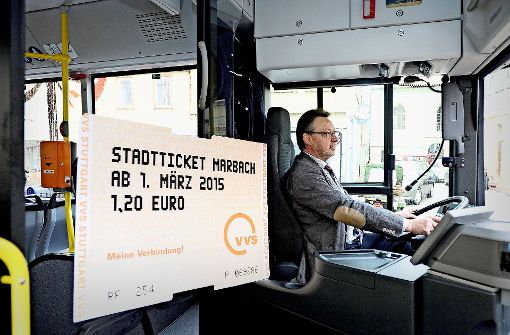 Bei der Einführung kostete das Marbacher Ticket 1,20 Euro, inzwischen wurde der Preis um zehn Cent angehoben. Foto: Kuhnle/Archiv