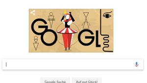 Das Google Doodle erinnert am Dienstag an den Maler, Bildhauer und Bühnenbildner Oskar Schlemmer Foto: Google