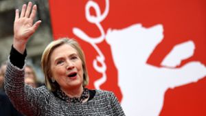 US-Politikerin Hillary Clinton hat am Montag die Berlinale besucht. Foto: dpa/Britta Pedersen