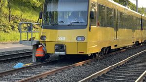 Die Stadtbahn nach dem Unfall Foto: SDMG/SDMG / Schulz