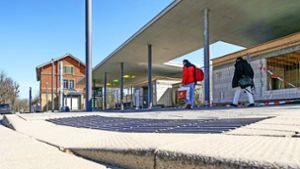 Barrierefrei: der Bahnhof  in Freiberg am Neckar nach dem groß angelegten  Umbau. Foto: factum/Simon Granville
