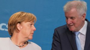 Am Wochenende treffen sich Angela Merkel (CDU) und Horst Seehofer (CSU), um unionsinterne Unstimmigkeiten beiseite zu räumen Foto: dpa