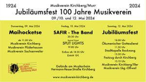 Festprogramm Foto: Musikverein Kirchberg