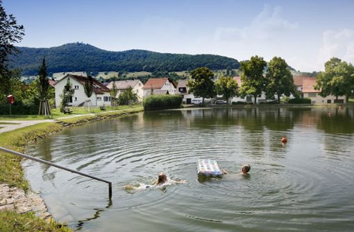 Der Bissinger See: Die Wasserqualität des kleinen Sees, soll laut dem Landesamt für Umwelt Baden-Württemberg ausgezeichnet sein. Foto: Horst Rudel