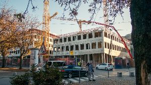 Das Dorotheenquartier in Stuttgart wächst in die Höhe.  Foto: www.7aktuell.de | Florian Gerlach