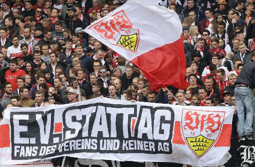 Die Ultras des VfB haben eine klare Meinung zur Zukunft ihres Vereins. Foto: Baumann