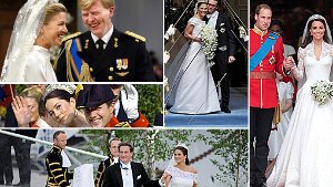 Was trägt Sofia Hellqvist, wenn sie am Samstag in Stockholm Prinzessin Sofia von Schweden wird? Vielleicht ließ sie sich von Brautkleidern anderer Prinzessinnen inspirieren ... Foto: dpa