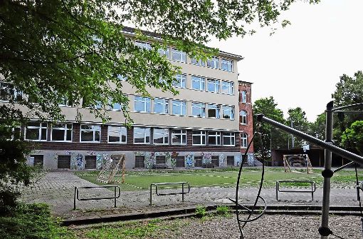 Die einstige Friedensschule ist derzeit eine flexible Raumreserve Foto: Georg Linsenmann