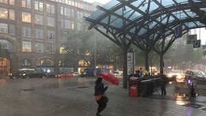 Schwere Unwetter sorgen momentan für Störungen im Bahnverkehr in Hannover, Hamburg, Kiel und Bremen. Foto: dpa