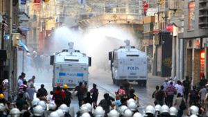 Die türkische Polizei hat Proteste gegen Staatschef Erdogan wie hier 2013 im Istanbuler Gezi-Park immer mit großer Brutalität unterbunden. Foto: AP/Thanassis Stavrakis