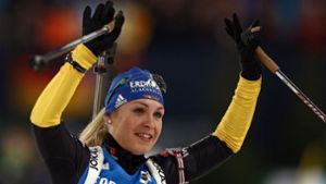 Magdalena Neuner beendete ihre Karriere im Biathlon bereits mit 25 Jahren, aber noch immer ist sie Rekordweltmeisterin. Foto: dpa/Kevin Kurek