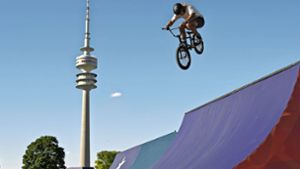 Im Olympiapark von München fanden seit 1972 zahlreiche Veranstaltungen aller Art statt – zuletzt auch die BMX-Europameisterschaften. Foto: IMAGO/MIS