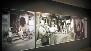 Ein unbekannter Fotograf hat im Jahr 1946 die ärmlichen Lebensumstände im Lager Wasen in Waiblingen auf Schwarz-Weiß-Bildern dokumentiert Foto: Gottfried Stoppel