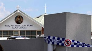 In Sydney wurden Geistliche in einer christlichen Gemeinde angegriffen. Foto: AFP/DAVID GRAY