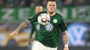 Daniel Ginczek schoss den VfB Stuttgart einst zum Klassenverbleib, in der kommenden Saison will er mit dem VfL Wolfsburg international spielen. Foto: Baumann