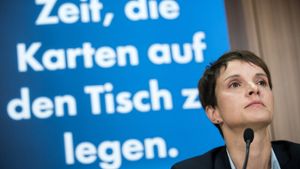 Die AfD – hier die Vorsitzende Frauke Petry – will in der kommenden Bundestagswahl mit automatisierten Nachrichten in den sozialen Netzwerken arbeiten. (Archivfoto) Foto: dpa