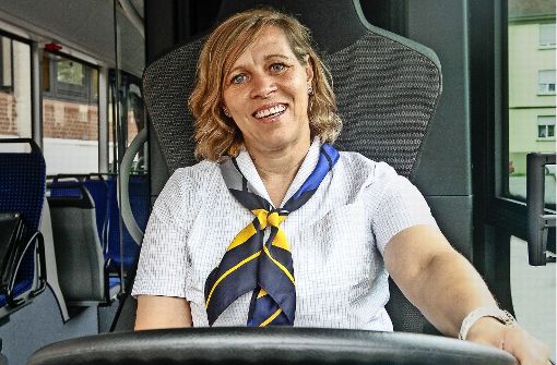 Mona Schneider, die Busfahrerin des Jahres im Landkreis Ludwigsburg Foto: factum/Bach
