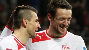 VfB-Kapitän Christian Gentner (re.), Vize Vedad Ibisevic Foto: dpa