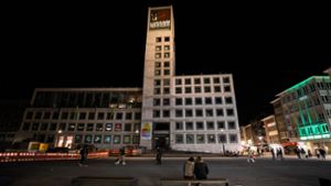 Auch das Stuttgarter Rathaus löschte das Licht. Foto: Lichtgut/Christoph Schmidt