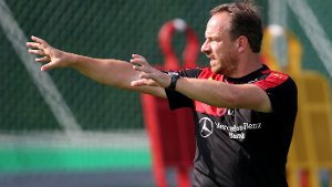 Alexander Zorniger gibt beim VfB Stuttgart die Richtung vor.  Foto: Pressefoto Baumann