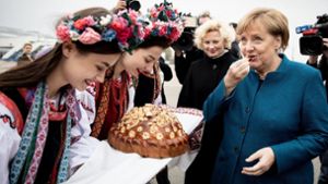Die Ukraine wünscht noch viele Jahre mit Merkel
