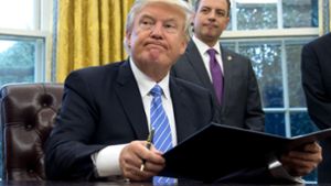 Der neue US-Präsident Donald Trump hatte den Austritt bei TPP schon vor der Wahl angekündigt. Foto: AFP