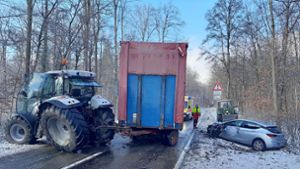 Der Unfallort auf der Landstraße zwischen Hochdorf und Hemmingen. Foto: KS-Images.de/Karsten Schmalz